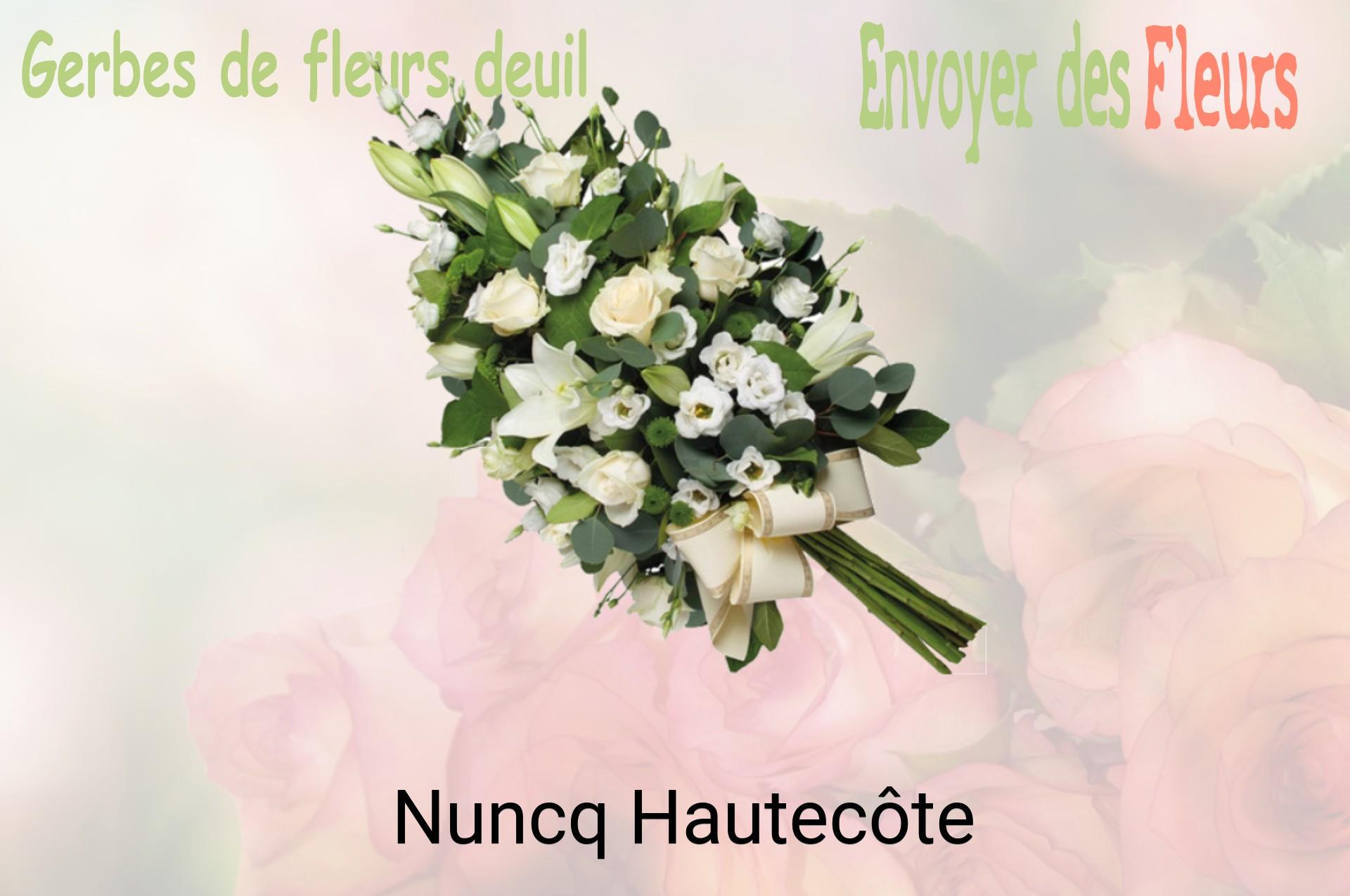 Gerbe de fleurs de deuil livrée à Nuncq-Hautecôte